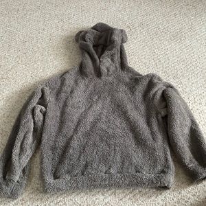 Women’s fuzzy hoodie, bear ears on the hood